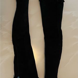 New Tom Ford For Yves Saint Laurent Rive Gauche Suede. Over the Knee Boots